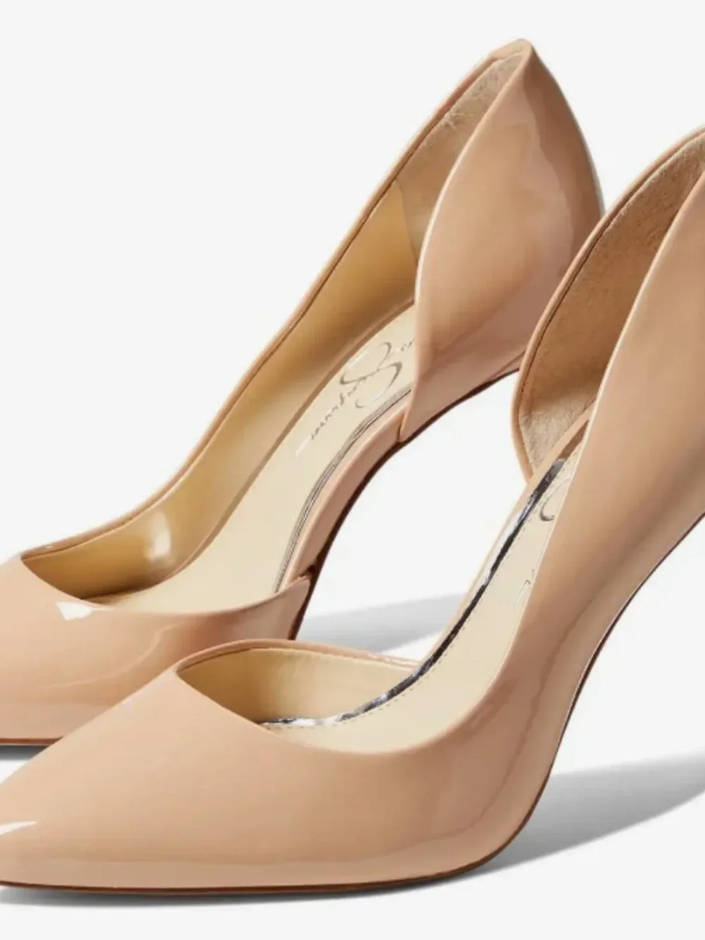 Sz 7.5 Jessica Simpson Prizma Nude Leather d'Orsay Pumps